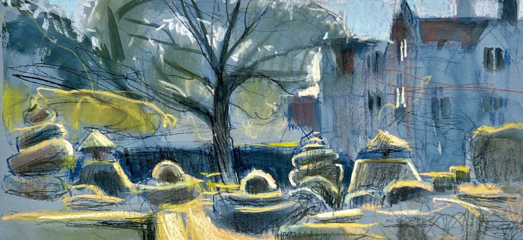 On location painting by Felicity House